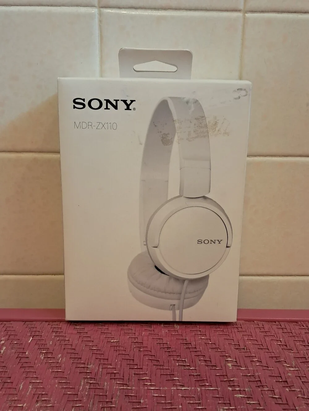 Sony White Wired Headphones